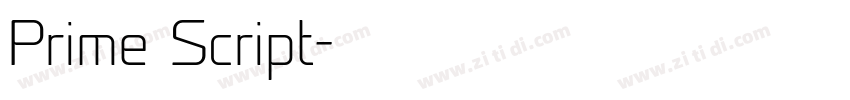 Prime Script字体转换